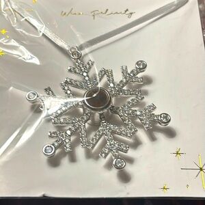 Wear Felicity Snowflake Photograph Ornament
